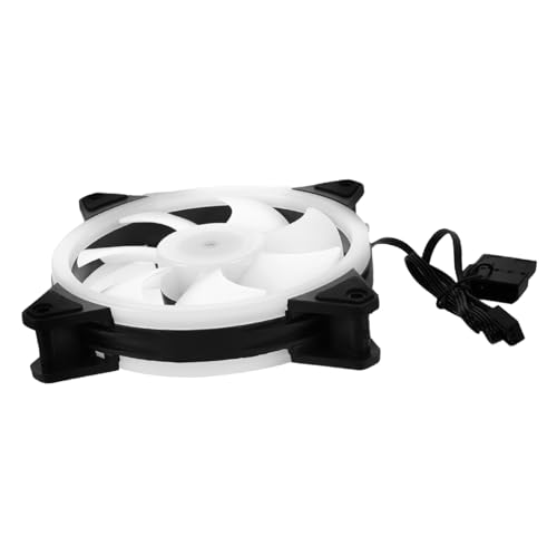 TINEASUR 1pieza Ventilador Rgb Para Pc Silencioso y Luz Led Para Refrigeración De Escritorio Para Cajas De Computadora