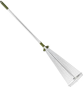 Sgenee Verstellbarer Laubrechen PZGDRX44 15 Zähne