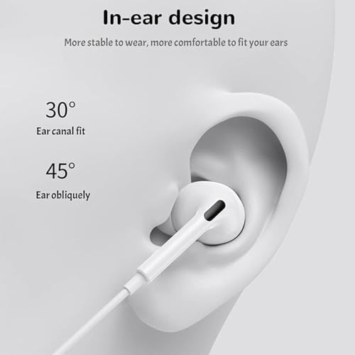 Image of Earphones Earbuds with Wired Lightning Headphones Ear Pods with Microphone & Remote Noise Cancelling in-Ear Headset Control for iPhone 14 /14 Plus /14 Pro Max /13 /13 Mini /12 /11 /X /XR /XS /SE /8 /7 /iOS01