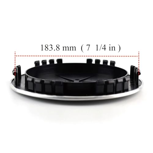 Cache-moyeu de roue 199mm argent compatible 4563 - 5