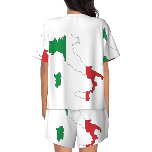 Drapeau italien imprimé carte EdWal - Poster mural de qualité