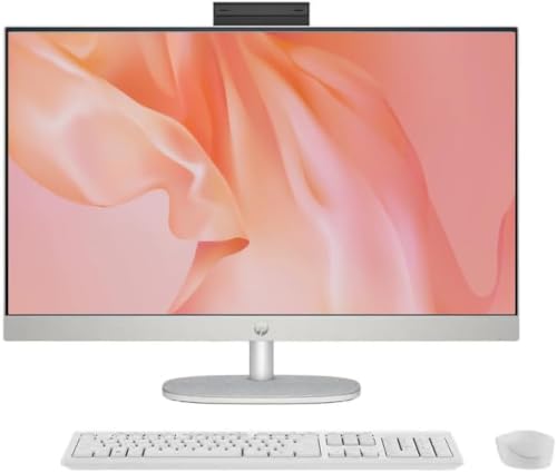Image of HP 27 inch FHD IPS Touchscreen All-in-One Desktop, Intel Core Ultra 7 155U, 32GB DDR5 RAM, 2TB PCIe NVMe SSD, Windows 11 Pro, USB-C, HDMI, Ethernet, for Business & Office Productivity