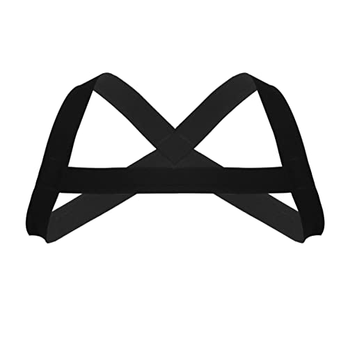 winying Homme Body Chest Harnais Élastique Ceinture Thoracique Sexy Suspenseir Shape Suspenders Masculin Corps Poitrine Harnais Discothèque Nightwear Noir...
