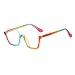 laureles Blue Light Blocking Reading Glasses Women Computer Rainbow Eyeglasses Reader Half Frame Eyewear (C1, 3.00 Magnification)