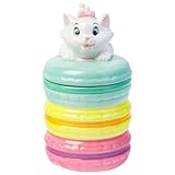 Silver Buffalo Disney The Aristocats Small Sculpted Ceramic Snack Jar Featuring Marie, 4” x 4.85” x 7.3”
