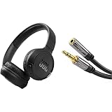 JBL Tune 510BT – Bluetooth Over-Ear Kopfhörer in Schwarz – Faltbare Headphones & KabelDirekt – 5 m – Kopfhörer-Verlängerungskabel, 3,5-mm-Klinken-Verlängerung