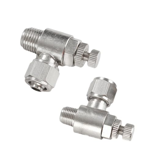 Conector de tubería de aire SL6-M5 para regular la velocidad de cilindros neumáticos 5