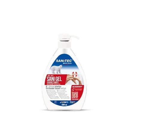 6xGEL IGIENIZZANTE MANI ALCOLICO SENZA RISCIAQUO ANTIBATTERICO Con Dispencer 600 ml 100% Made In ITALY …