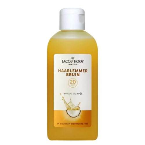 Jacob Hooy - Aceite de bronceado - Autobronceador con protección solar - Aceite solar hidratante - Acelerador de bronceado - Aceite bronceador con coco - Aceite Haarlem - Haarlemmerbruin - 150 ml