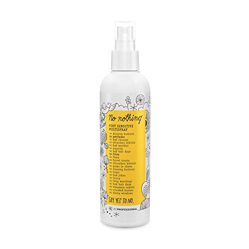 No nothing Very Sensitive Multispray - Fragrance Free Blow-Dry Styling Spray With Frizz Control, Non-Aerosol, Unscented, Anti-Humidity 100% Vegan - 8.5 fl oz