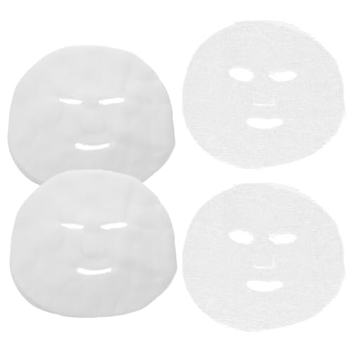 Veemoon Faciales Desechables de Gasa Redondas Extra Grandes 100 Unidades Transpirables y Suaves para Cuidado Facial Salones de Belleza y Uso Diario