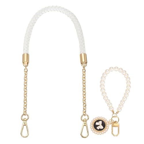 Correa de cadena para bolsos de axila con perla elegante para renovar tu look diario