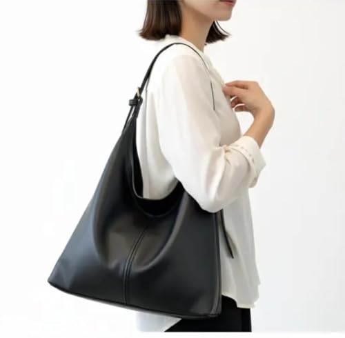 Image of SENTINEL Women Black Hobo Shoulder Bag, Synthetic Leather Stylish Black HOBO Shoulder Bag for Women - Perfect for College & Office Use
