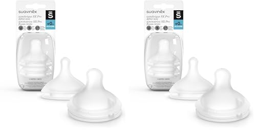 SUAVINEX Sx Pro Silicona Caudal S Pequeño 0 meses 2 Unidades 307386 (Paquete de 2)