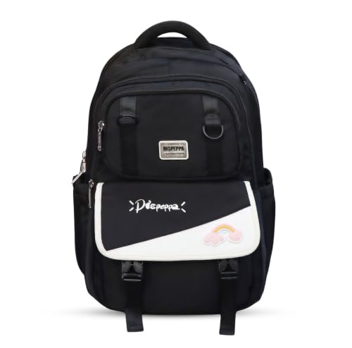Image of ADSON kawaii Girls Travel School Bag|Backpack Of Large Capacity Aesthetic Stylish Girls Korean Laptop Bag Rucksack for School |College Bags Cute Bookbag for Teens Water Resistance 18 Inches