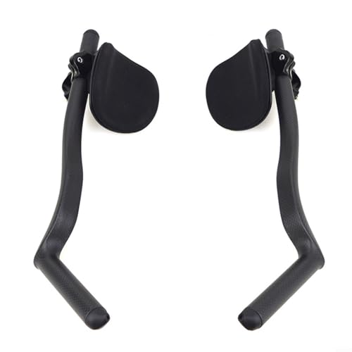 Allthingstore Manillar auxiliar de ciclismo, 55 grados, fibra de carbono T800, accesorio de bicicleta para manillar de tubo redondo de 31,8 mm (3K mate)