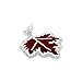 Produktbild TheCharmWorks Sterling Silber Emaille Ahornblatt Maple Leaf Charm