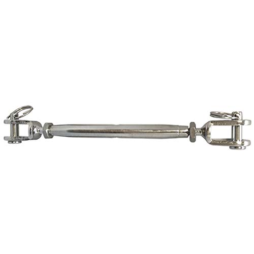 5 PC TENSOR DE CUERDA TIPO QUIJADA DE ACERO INOXIDABLE CUERPO CERRADO 3/16'' WLL 200 Lbs miniatura 2