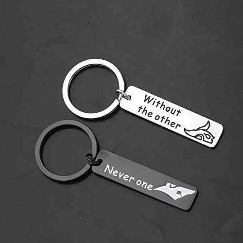 FAADBUK Video Game Inspired Gift KTEH Gift Couples Keychain Never One without the Other3