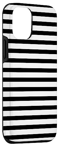 Iphone 12/12 Pro Black White Stripes Striped Pattern Design Case #TOP2