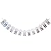 Produktbild EXQUILEG Baby 0-12 Monat Foto Banner Geburtstag Girlande Bilderrahmen, Monatliche Foto Wand Babyparty Taufe Dekoration (Silber)