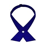 SYAYA Women/Men Cross Bow Tie, Pre Tied Crossover Necktie For Janpanese School Girl JK & JC Uniform or Cosplay W-B-T2 (Royal Blue)