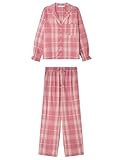 Women'secret Pijama Masculino de Manga Larga Colección Daily Rose, Strawberry, XL para Mujer
