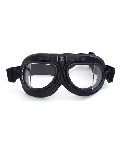 CRG Sports Motorcycle Goggle Aviator Pilot Style Cruiser Scooter Motocross Goggles for Man, Woman, Adult
