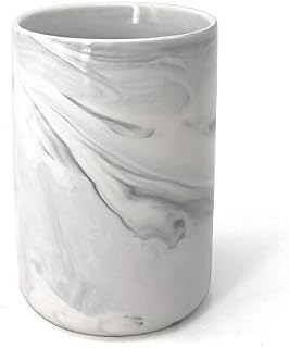 LUANT Ceramic Bathroom Countertop Organizer Stand Tumbler Cup for Toothbrush, Toothpaste, Pens, Makeup