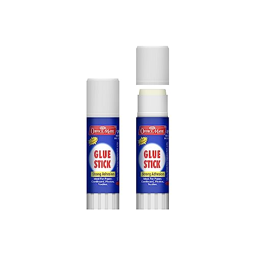 Image of Soni Officemate Glue Stick - 15 gm | Pack of 20 | Quick-Drying Strong PVP Adhesive | Ideal for School, Art, DIY, Office & Home | Safe & Child-Friendly