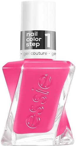 essie gel couture, Long-Lasting Nail Polish, Vegan, Be Dazzled, Pink, Pinky, 0.46 fl oz