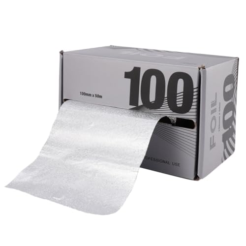 BESTYASH Hair Coloring Tin Foil 120mmx50m Salon Home Use Perm Bleaching Tool Durable Hairdressing Supplies