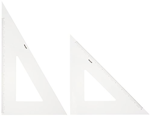 Dorapasu triangle graduated 3mm pour tracer de grands angles droits