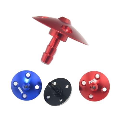 StiNGZjdM Compatible with KUZA Compatible with TOC CNC Aluminum Rounded Fuel Vent Line Plug for RC Airplane Boats Upgrade Accessories Parts(Black)