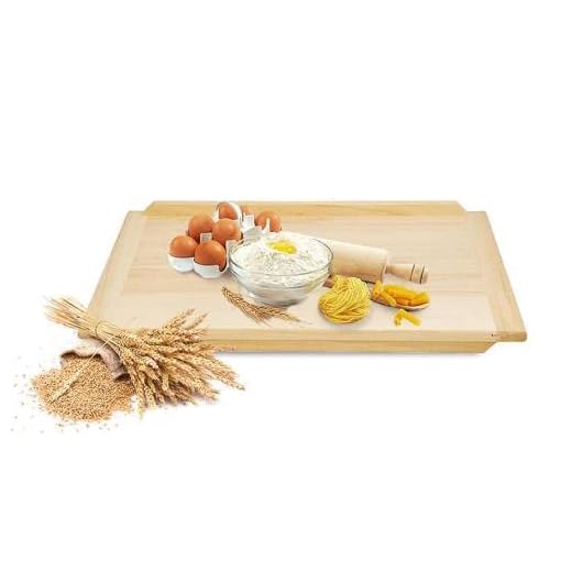 Backbrett 80x60 cm Schneidebrett Teigbrett Nudelbrett Holz Brett