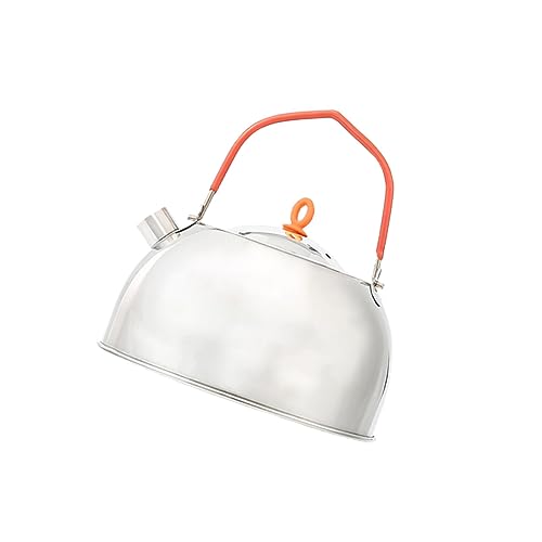 BRIGHTFUFU Stainless Steel Mini Kettle 0.6l Tea Pot Camping Portable for Outdoor Activities