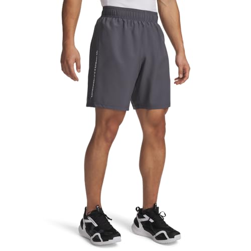 Under Armour Mens Woven Wdmk Shorts Grey/Black XL