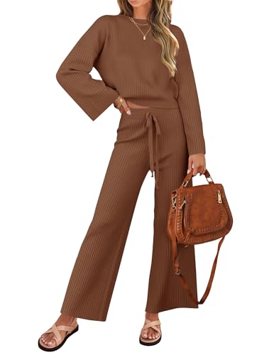 ZESICA Women's 2 Piece Outfits Set 2026 Casual Long...