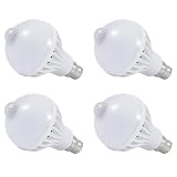 Lampadina con sensore di movimento B22, luce notturna PIR, 5W/7W/9W/12W, lampada a sospensione a baionetta, illuminazione interna per bagno, camera da letto, corridoio(5W)