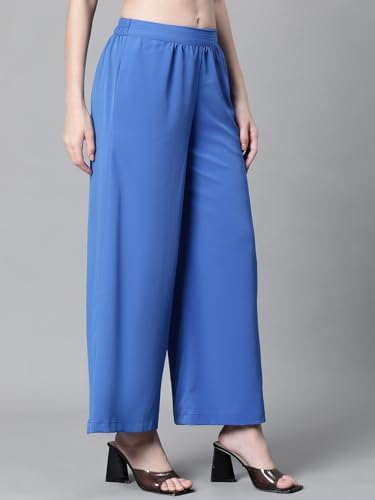 Image of oxolloxo Women Plain Elasticated Staright Flare Pant