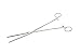 SE 612FS 12" Stainless Steel Self-Locking Straight Forceps