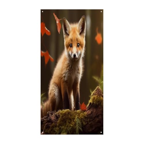 Bannière de porte renard mignon pour créer une ambiance chaleureuse à la maison