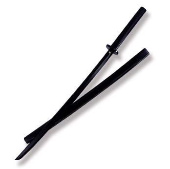Bokken en bois noir chêne et son fourreau pour vos entraînements de dōjō intensifs