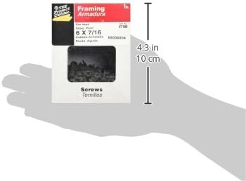 Miniatura 2 de The Hillman Group 47180 - Tornillo de cabeza panorámica de 6 x 716 pulgadas, punta afilada, color negro