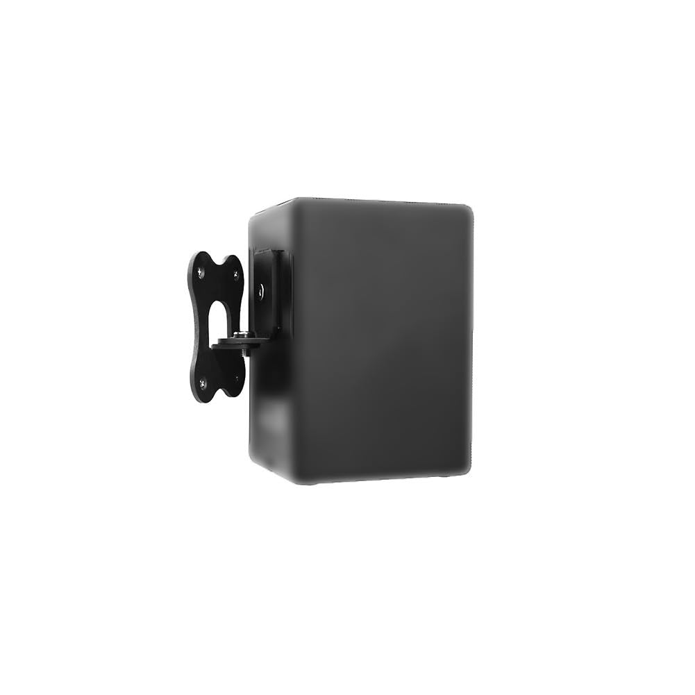 Stabile Metall-Wandhalterung für Samsung SWA-9500SXZ Heimkinosystem, kompakter schwarzer Lautsprecherhalter mit Hardware, 11 x 9 x 6,5 cm