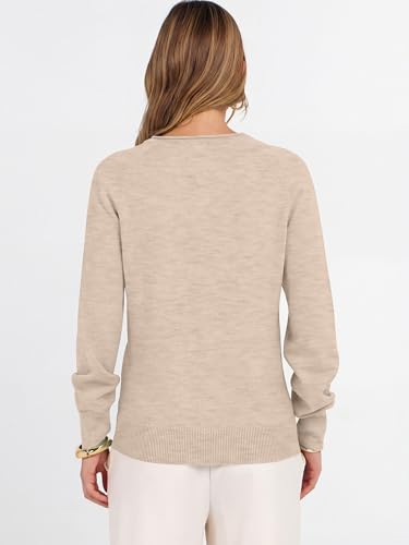 Image of ANRABESS Women Long Sleeve Rolled Neck Fall Lightweight Sweaters Top