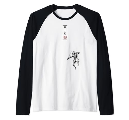 T-shirt Baseball Marvel Ronan Jump Kanji Raglan pour homme style geek