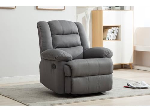Fauteuil relax Buckingham gris clair inclinable de bureau ergonomique