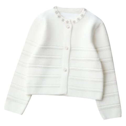 Generic Girls Pearl Decor Cardigan Sweater Cover