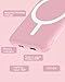 podoru for Magsafe Battery Pack, 5000mAh Magnetic Power Bank with Type-C Cable 20W PD Fast Charging Lighting Input Wireless Portable Charger for iPhone 17/16/15/14/13/12/ All Series-Pink